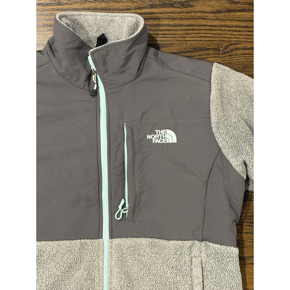 The North Face Denali Fleece Jacket Grey Mint Women's Large Light fall